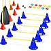 Baytiz- Haies de Coordination - Ensemble Plots + Cones + Accesoires - Parcours de Motricité Enfant, Entrainement de Foot Dressage Chien - Materiel Sportif Echelle Rythme Parcours Football
