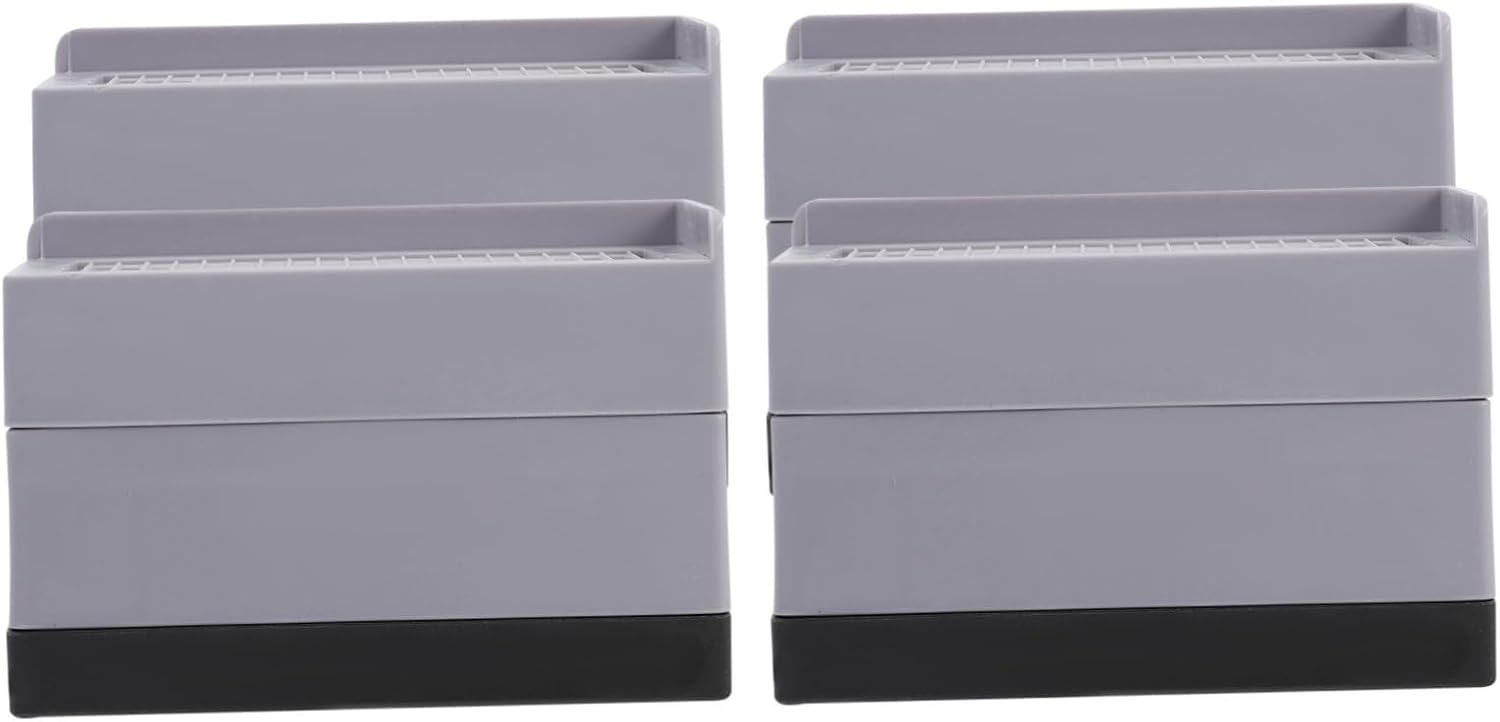 4pcs Furniture Leg Risers Nonslip Bed Lifters for Sofa Table and Washing Machine Height Boosters for Easy Installation and Stability