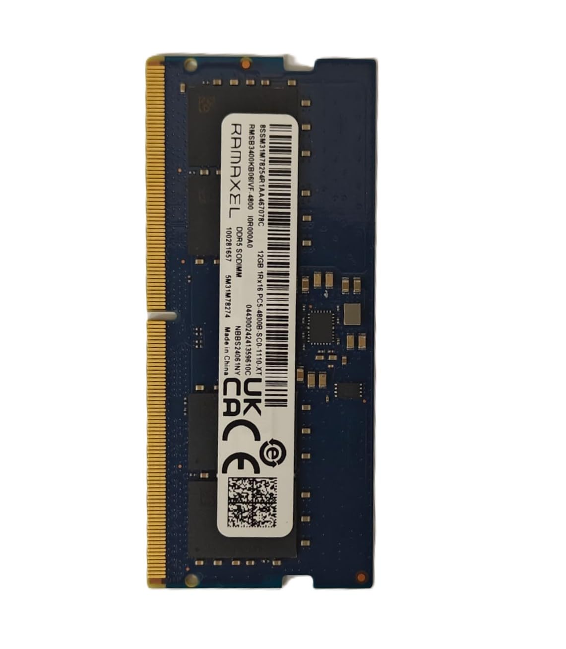 メモリー RAMAXEL DDR5 SODIMM 12GB Amazon.in: Buy Laptop RAM 12GB 4800MT/s DDR5 SODIMM RAMAXEL