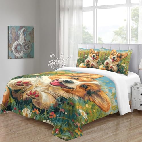 Parure de lit Corgi King size pour des nuits douces et cocooning - 5