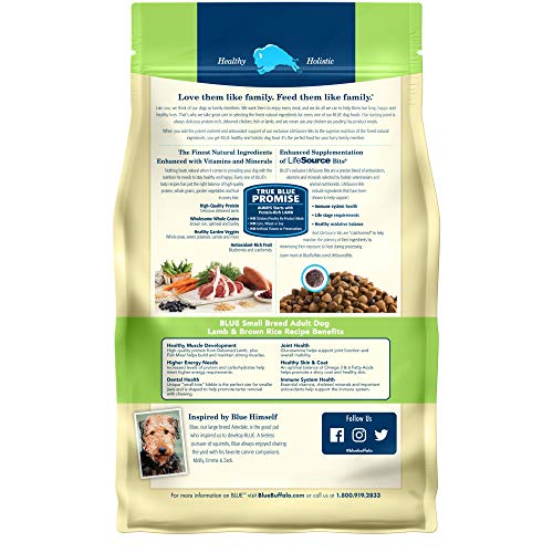 Image of Blue Buffalo Life Protection Formula Natural Adult Small Breed Dry Dog Food, Lamb and Brown Rice 6-lb