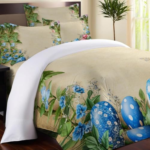 Housse de couette 200x200 Pâques parure de lit beige - 4