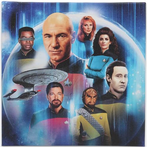 Décoration murale Star Trek TNG toile collage vintage pour cinéma