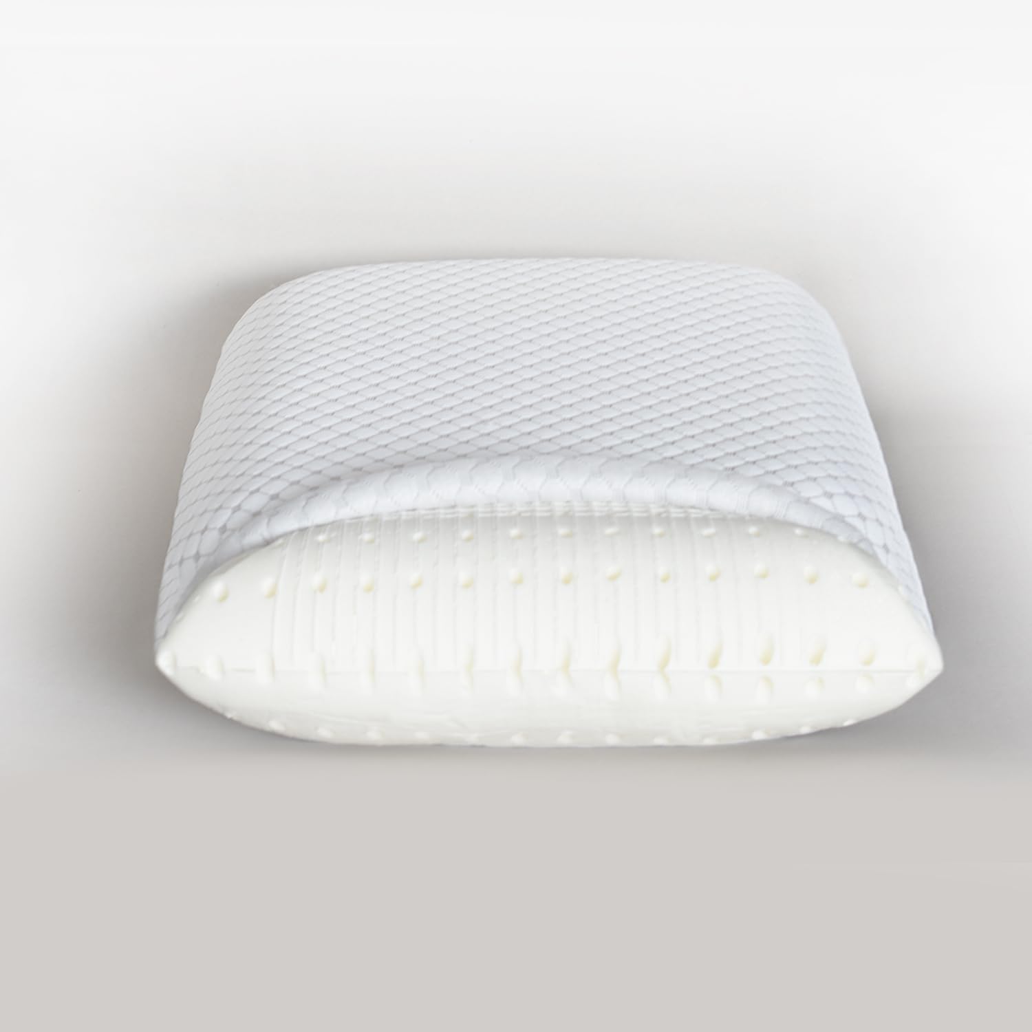 Supval Coppia (2 pz) Guanciale Cuscino in Memory - AntiAcaro - AntiStress - Sfoderabile - Traspirante - Modello a Saponetta