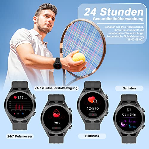 IOWODO R8Pro Smartwatch für Android und iOS mit Fitnessfunktionen