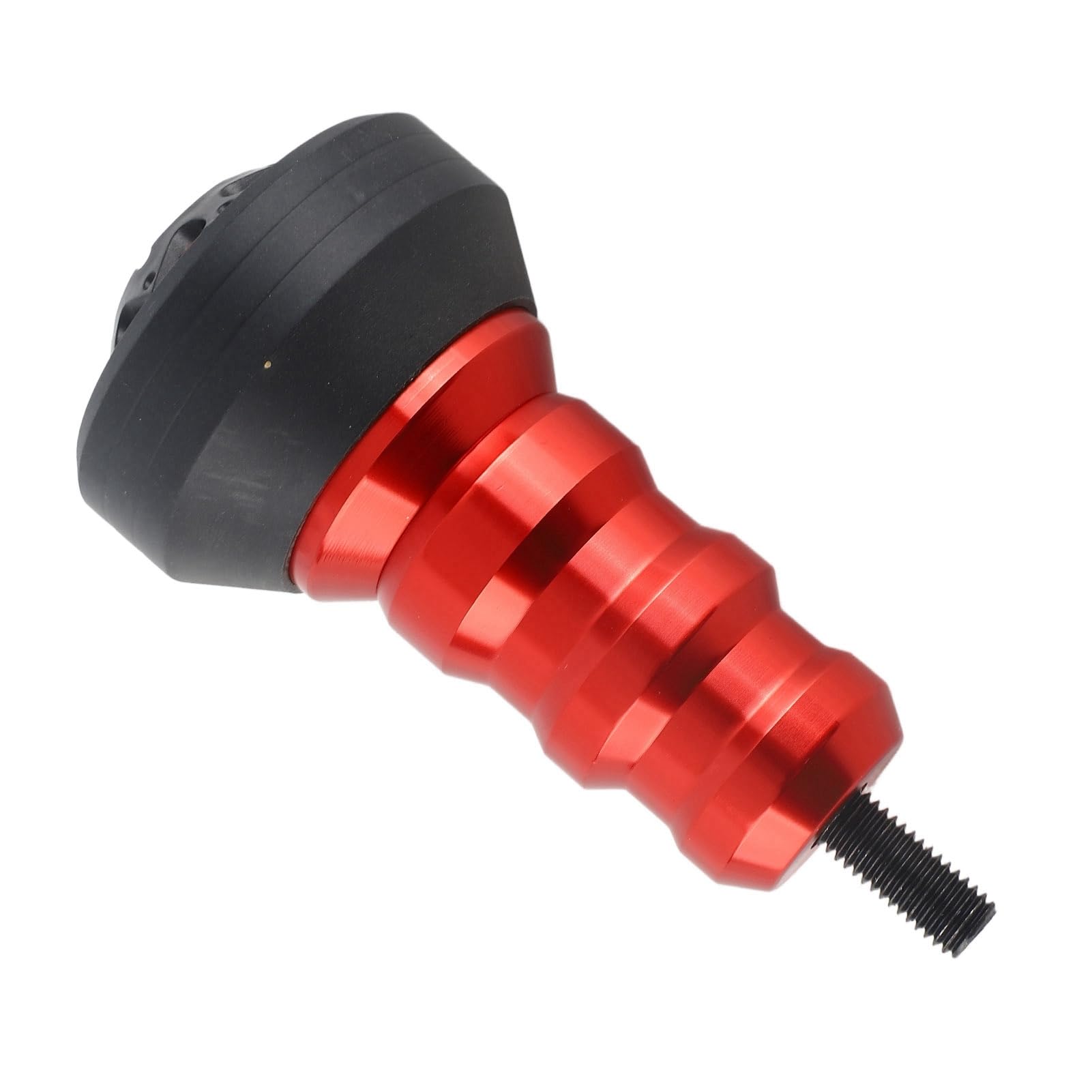 Motorcycle Wheel Fork Frame Slider, Universal Wheel Crash Protector, Anodized Aluminum Alloy with ABS Plastic, Replacement for Zx10r Z800 Fz6 R6 Gsxr, Easy Screw - On Installation (Red)