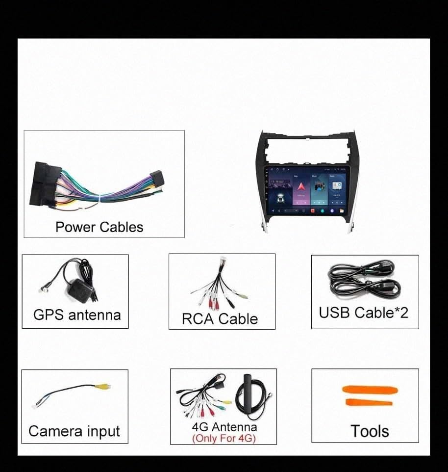 Pantalla Táctil con Mirror Link y Bluetooth para Camry US Version 7