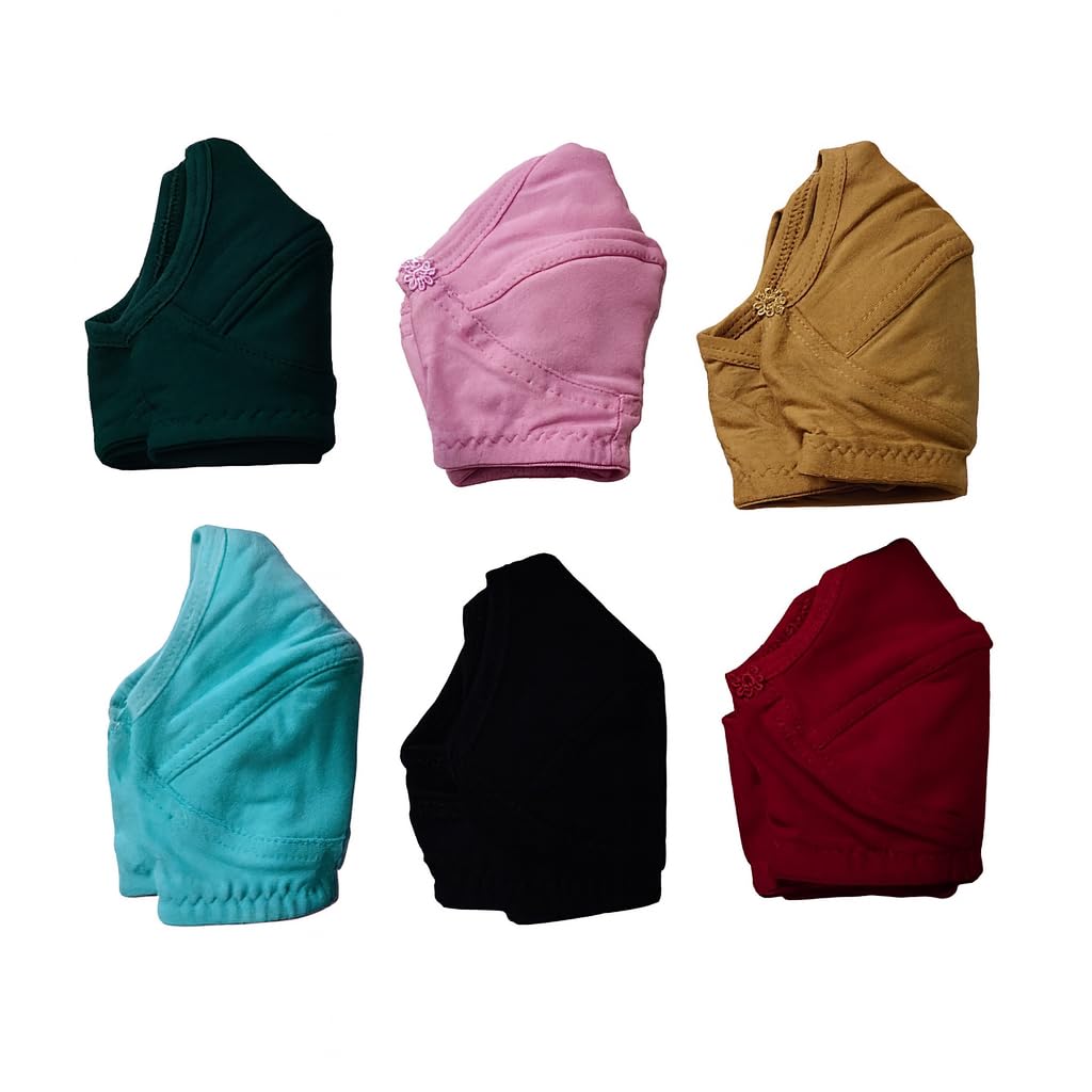 Women Cotton Bra Pack of 6 Pices Multi Colour-picture-46