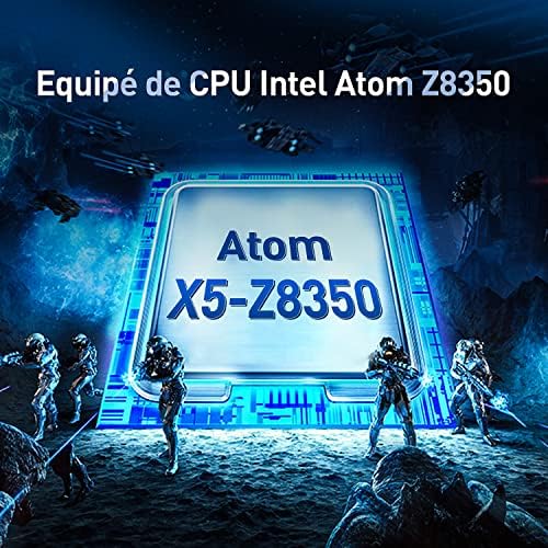 TOPOSH 10.1 Inch Windows 10 Laptop PC Mini Computer Notebook 2GB RAM+32GB SSD Intel Atom X5-Z8350 Quad-Core Graphics 1.92 GHz Supports TF Card Bluetooth 4.0 Wifi HDMI - White