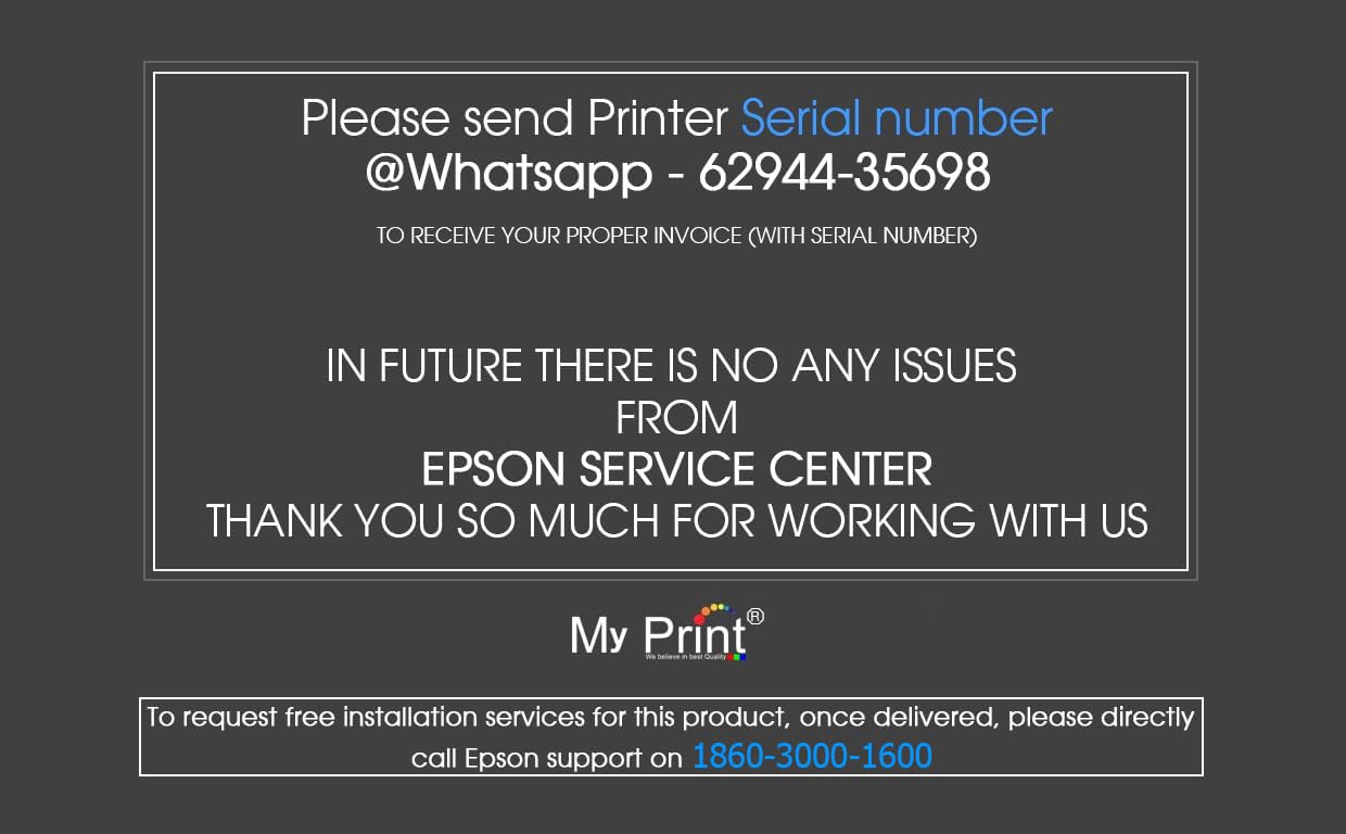 MY PRINT L8050 | A4 Size 6 Color Wireless Colour Home Inkjet Printers | (Including 6 ColorInk) | PVC Card Print | Multicolor [WiFi] [Photo Printer] [PVC Card Printer] [with USB Cable] — Amazon image 2