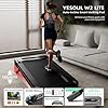 Yesoul Walking Pad Treadmill with 10% Auto Incline, Under Desk Treadmill for Home Walking, Hiking & Running, 300lbs Capacity, Smart App Scenic Routes & Live Classes, Remote & LED Display