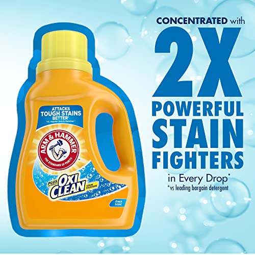 Arm & Hammer Plus Oxiclean Clean Meadow, 75 Loads Liquid Laundry Detergent, 118.1 Fl Oz #TOP2