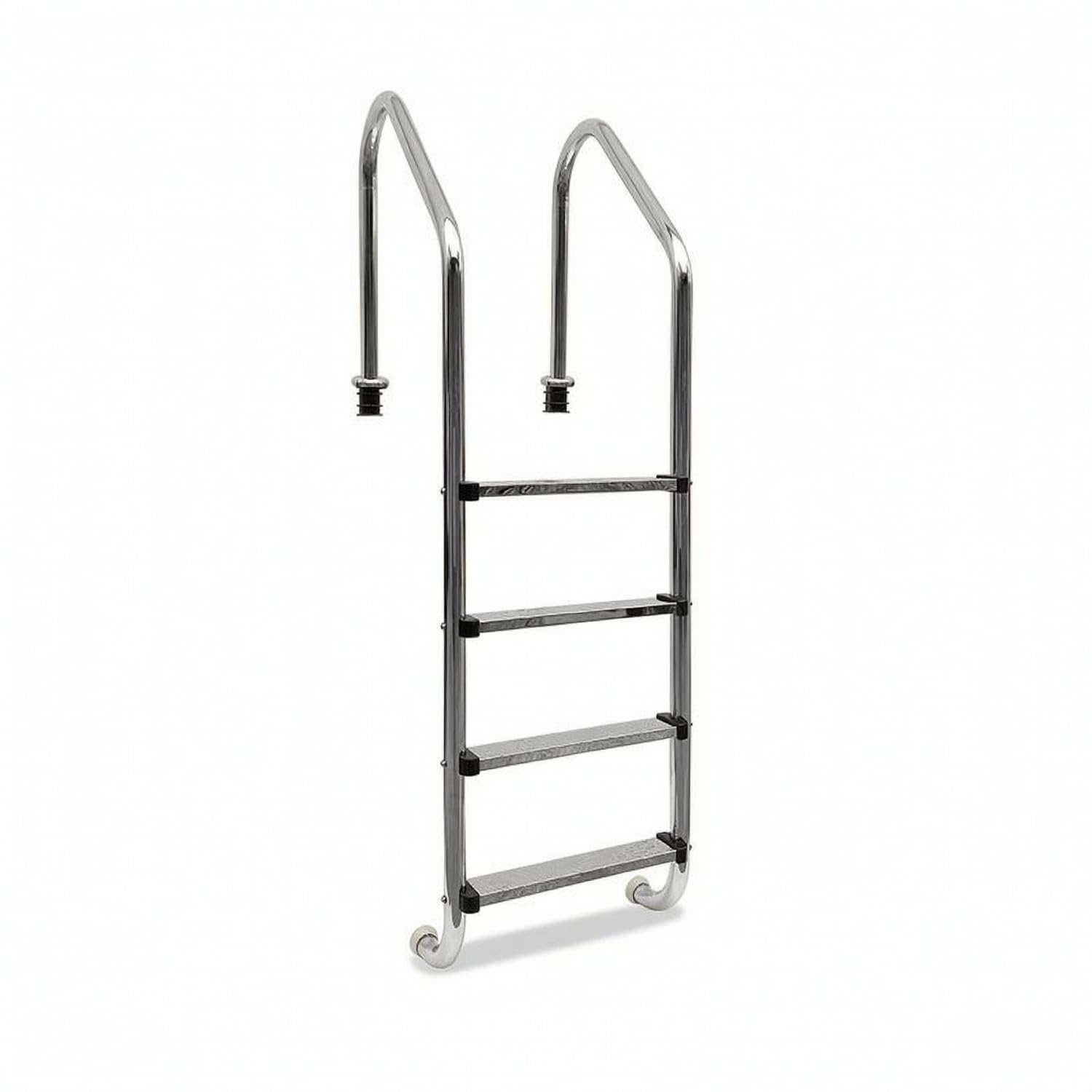 Polished Stainless Steel Pool Ladder Rust Resistant 4-Step Pool Ladder Non-Slip Heavy Duty for Swimming Pools, Spas, Level 4 Sl415 Flus a|Pool Ladders & Steps|Home & Garden-image-32