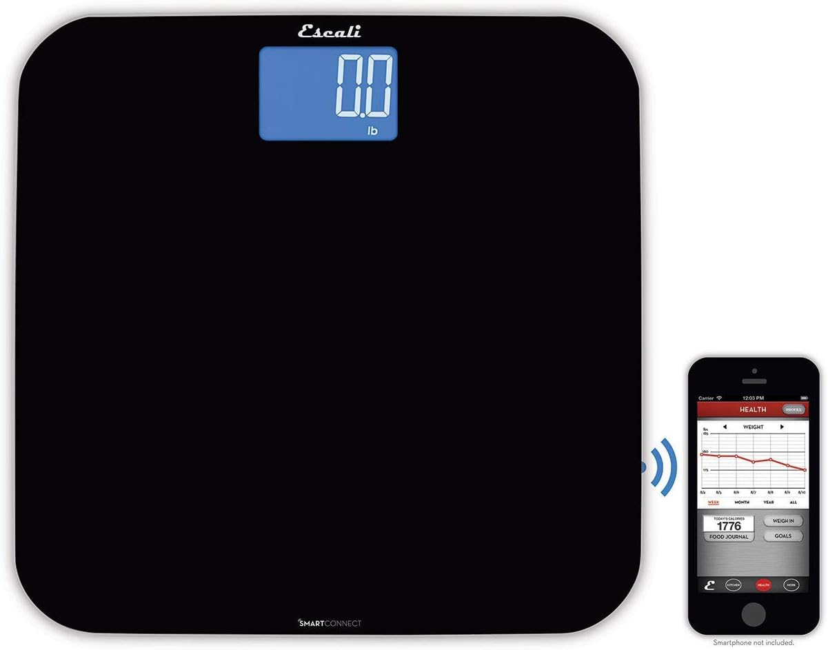 Escali Bath SC200BS Smart Connect Digital Body Scale