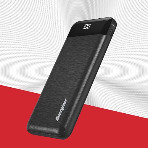 New! Energizer Power Bank with LCD Indicatorï½œ 10000mAh Capacity Lithium Polymerï½œ 2.1A High-Speed Chargingï½œ Dual Outputsï½œCompatible with iPhone, Samsung, Tablet, and More.ï½œUE10058
