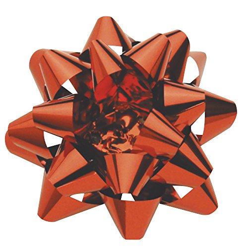 タカ印 リボン 35-6762 スターボウ ホイルスター 100個 赤