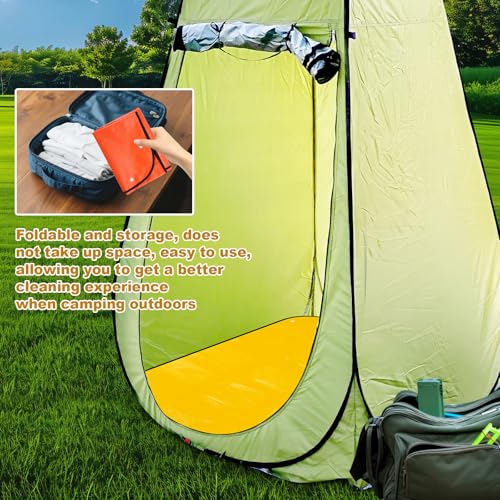 Lyreh tapete inferior para tienda de ducha de campamento 39.37x39.37 pulgadas, tapete portátil impermeable para baño al aire libre camping RV y caravana miniatura 6