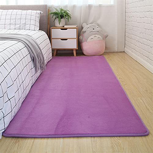 Tapis moderne doux LUNEZY au design abstrait violet - 2