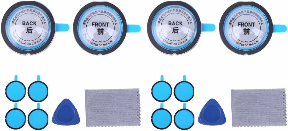 4pcs Lens Guards for Tesla Model Y Juniper/Model YL 2025 2026, Front & Rear Car Camera Lens House Fit for Inst360 X3 Camera Protection Cover