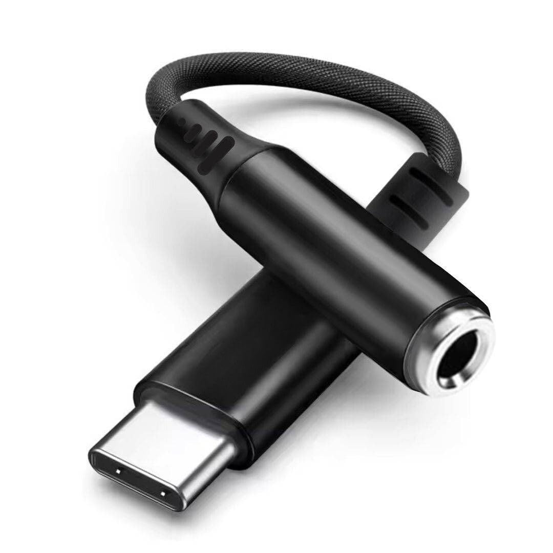 AliensType C to 3.5mm Audio Jack Cable, DAC Headphone/Earphone Converter Adapter| Hi-Fi Stereo Auxiliary Cable for Smartphones, Tablets Other Type C Devices| Nylon Braided Material (12CM/ Grey)-image-38