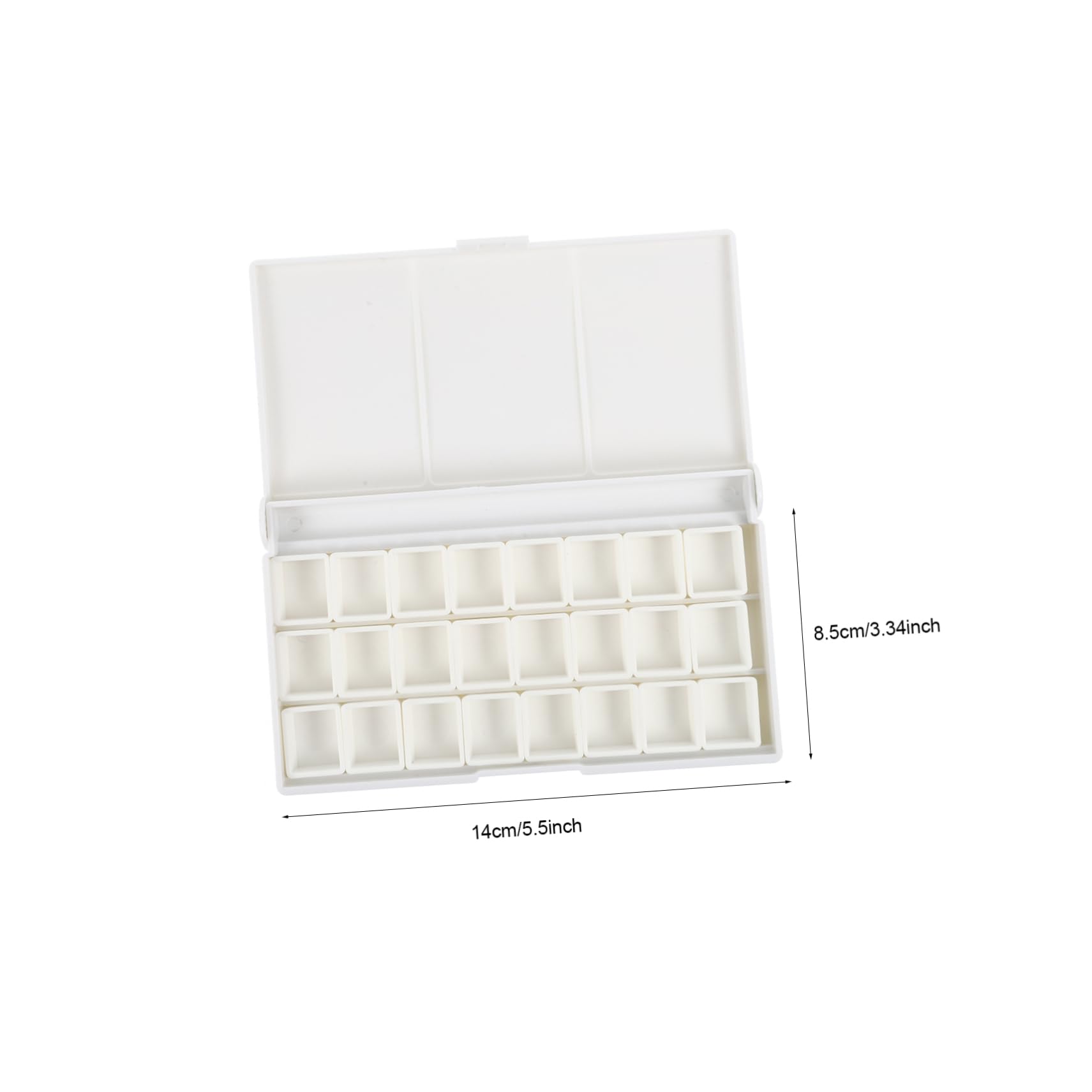 DOITOOL Empty Watercolor Pigment Box Storage for Watercolor Paints Easy to Clean Art Supplies and Pigment Tray for Artists and Beginners
