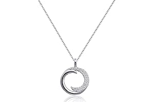 Silver Crescent Moon Necklace - A Celestial Statement