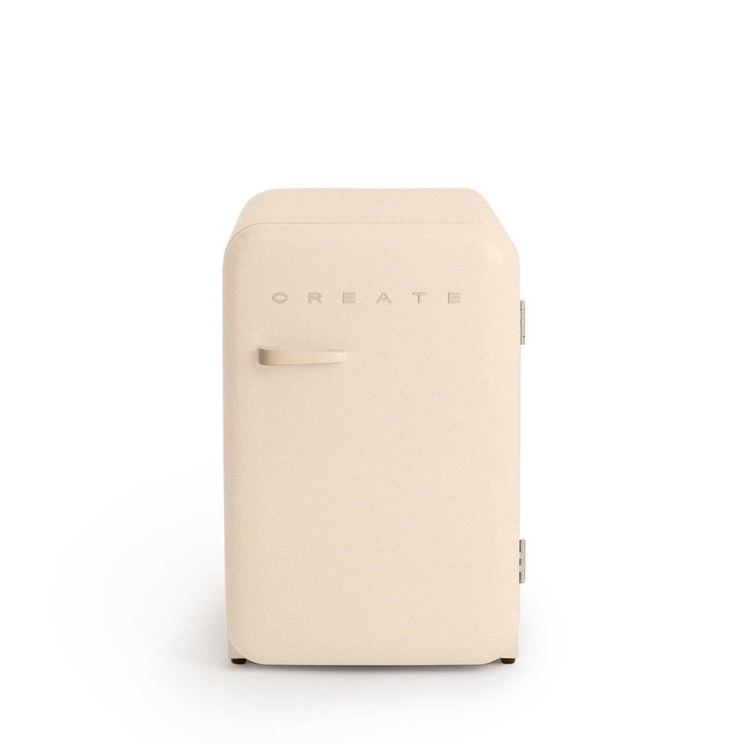 CREATE / RETRO FRIDGE 83.5 SILVER/Refrigerator off white silver handle / 98W. low consumption. 2 shelves. temperature regulator. bottle rack. 56x54x84 cm — view 32