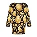 Women's Tops Easter Printed Summer 3/4 Length Sleeve Blouse Vacation Fashion Shirts Dressy Casual 0 Neck T Shirt