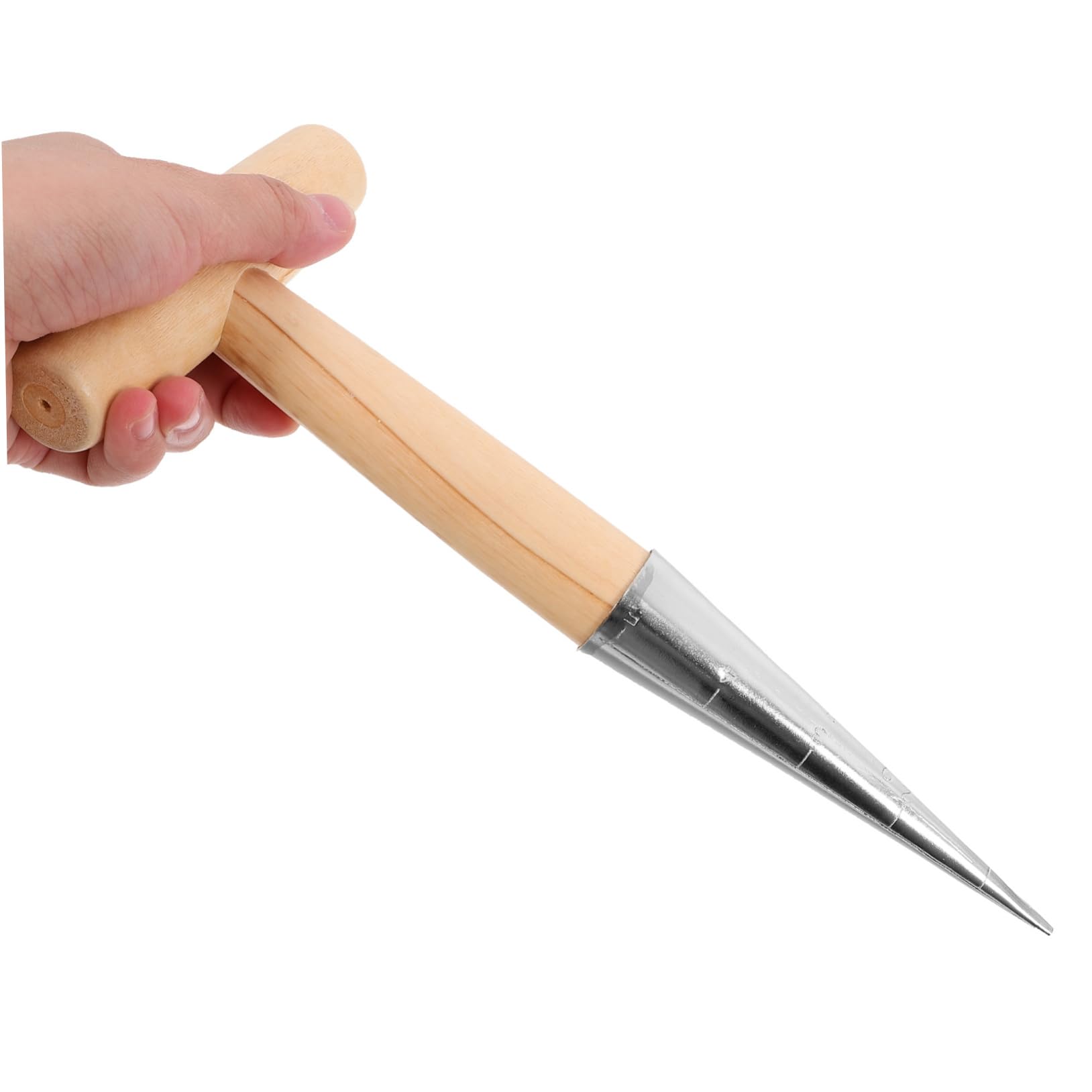 ibasenice 4 Pezzi Attrezzo da Giardinaggio per Trapianto Piante con Ergonomico Strumento per Scavare Bucature per Vasi e Utensile per Fertilizzare Piante