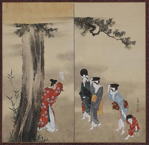 Cuadro de lienzo de Hokusai ideal para decorar un dormitorio relajante de estilo oriental