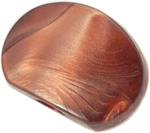 perfk 6本ギターチューニングペグチューナー マシンヘッドノブオーバルシェイプコーヒー - コーヒー色2, 23.5x15mm