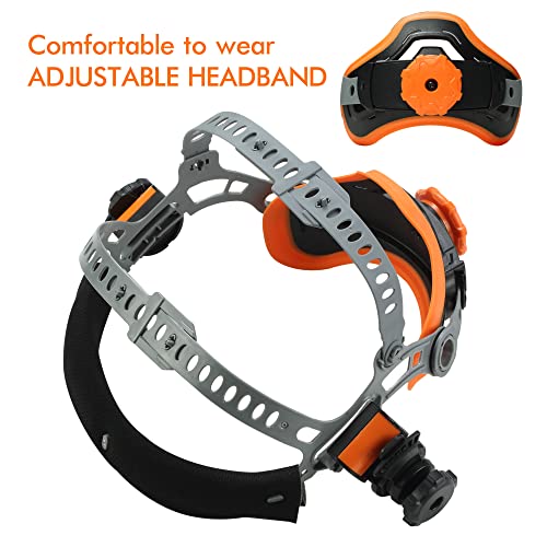 Welding Helmet Large Viewing Screen Solar Powered Auto Darkening Welding Helmet, Wide Shade 5-8 And 9-13 For Tig Mig Arc Weld Hood Helmet,Shinning Black #TOP6