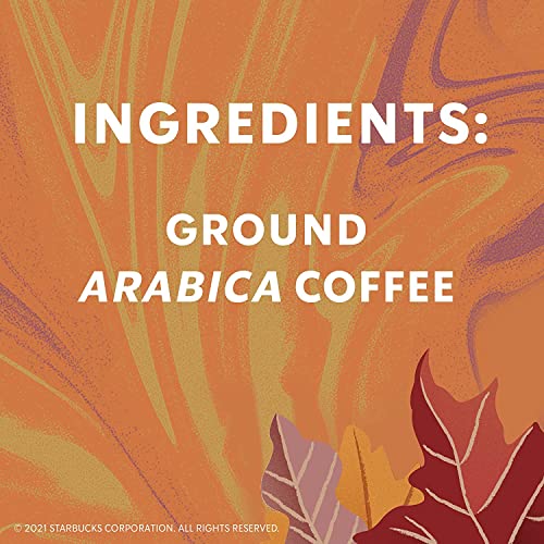 Image of Starbucks Limited Edition Ground Coffee, Fall Blend, Medium Roast 100% Arabica Coffee with Flavor Lock Packaging, 17 Ounce Bag (Pack of 4) 68