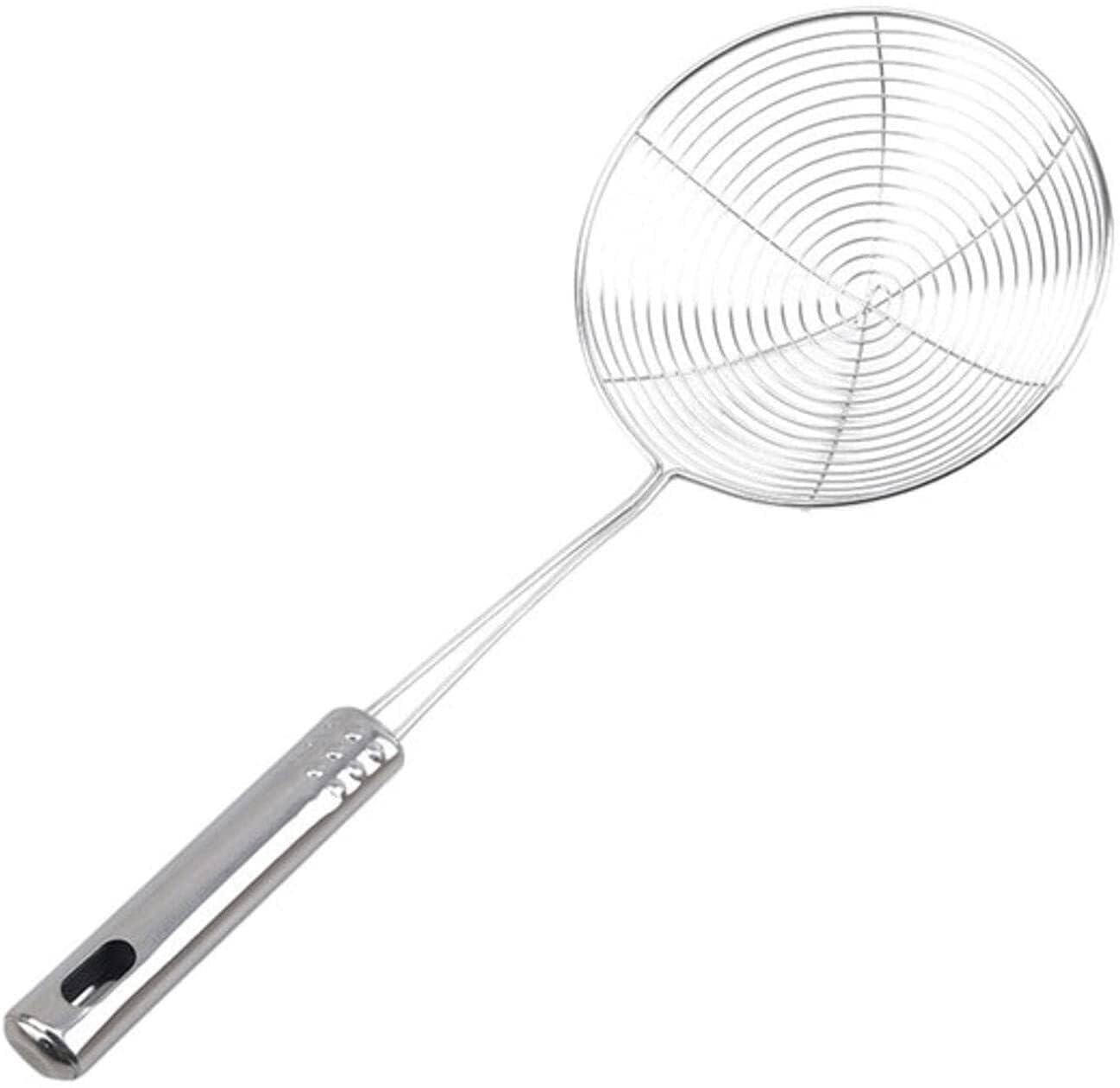 Sitko Uchwyt filtra smażenia długie stal nierdzewna durszkórek francuska frytki pieczołowy kuchnia smażona sito sit łyżnia sifter łyżka cedzakowa(35 * 15cm)