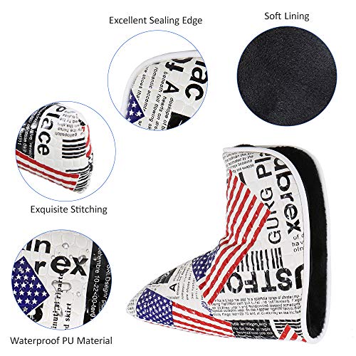 Honelife Tampa do Putter do Headcover do Putter do Golf com fechamento magnético