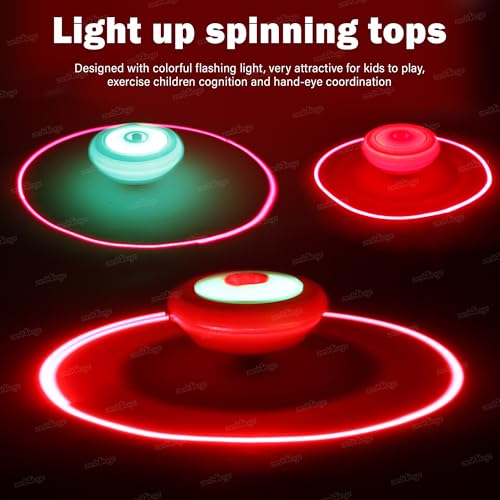 Image of Zest 4 Toyz Spinning Top for Kids Magic Light Toy with Flashing LED Light Up and Dynamic Music Non-Toxic Toys for Boys & Girls Multicolor (Pack of 1)