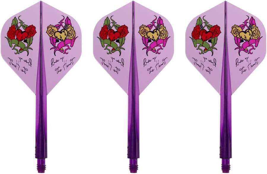 CONDOR AXE Rose of the Heart Natsumi Iwata Player Model Condorax Rose of the Heart Darts Flight Standard L Clear Purple