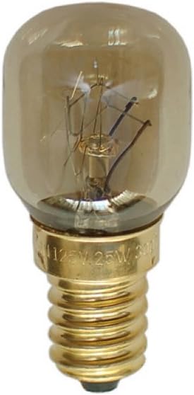 2 Pack, Fulfilled by Amazon, WSDCN E14 T25 25W 120V 120 Volt 125V 110V~130V Oven Light Bulb Heat Resistant Bulb 300'C