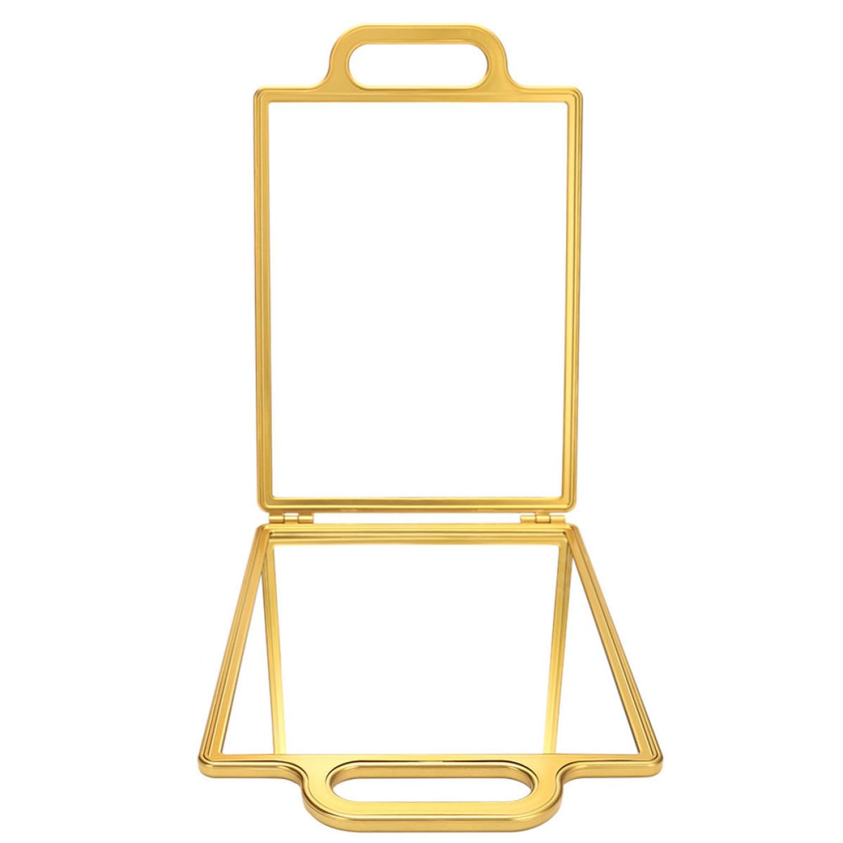 Miroir de coiffure pliant double côté avec support pour miroir de maquillage