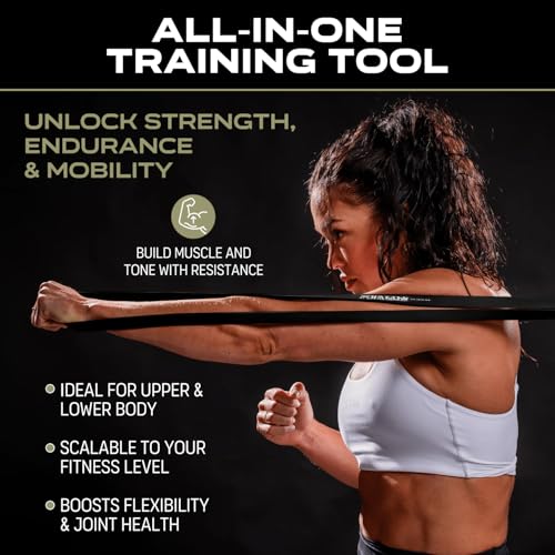 Image of Battle Bands Resistance Bands - Pull Up Assistance Bands & Stretch Bands for Exercise - Heavy Duty Workout Resistance Bands Set for Strength Training, Powerlifting, Home Gym & Stretching - Men & Women