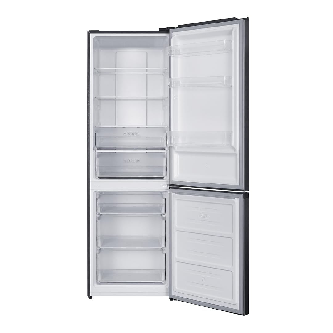 SVAN Frigorífico Combi Inox 2 Puertas. SC185604ENFDX, Capacidad 400 Litros, No Frost, Multi Air Flow, Bajo Nivel Sonoro, Puerta Reversible, Apertura Tradicional, Clasificación Energética E