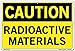 Vestil SI-C-47-D-AC-130 RADIOACTIVE MATERIALS Caution Sign, Aluminum Composite, 0.130" Overall Size, 18.5" W x 12.5" H