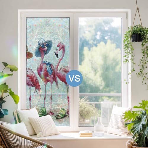 Película de privacidad para ventana con efecto vidriera 3D miniatura 3