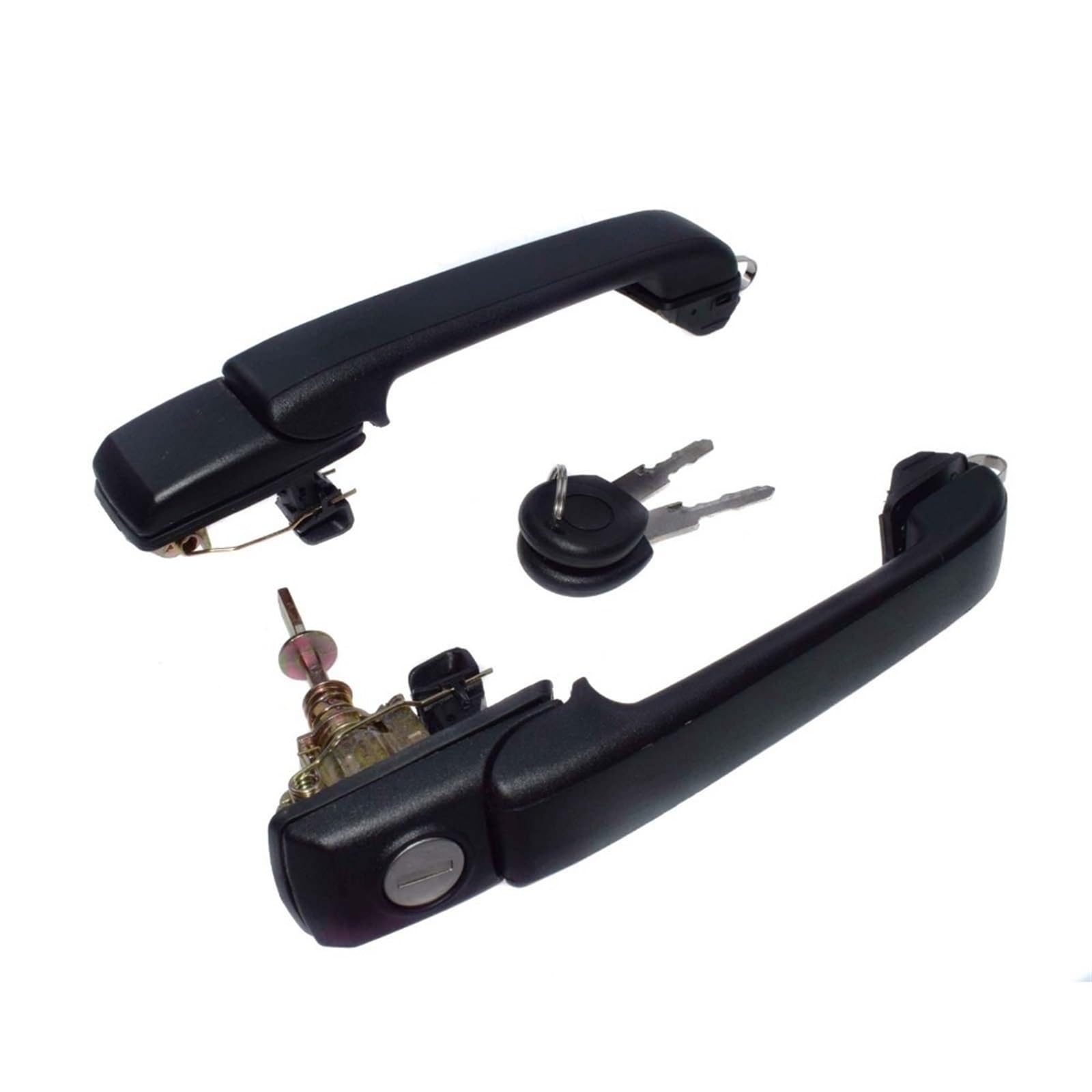 Lzbzhb Pair Car Exterior Outsidedoor Handle For Vw For Golf For Vento Exterior Door Handle With Keys Front Rear Left Right 1H0837207b 1H0837207c(Pair)