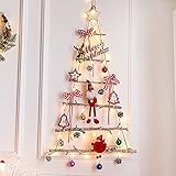 ★ LADDER XMAS TREE: cambia tu decoración navideña este año con este peculiar árbol de Navidad rústico de estilo alternativo. Completo con decoraciones hermosas y únicas por todas partes y con luces LED para un brillo sutil, ¡esto será un tema de conversación llamativo esta Navidad! Disponible en dos tamaños para adaptarse a su espacio, y perfecto para colgar en la pared, este árbol se puede exhibir solo en su vestíbulo de entrada o usarse como la atracción principal rodeado de regalos.