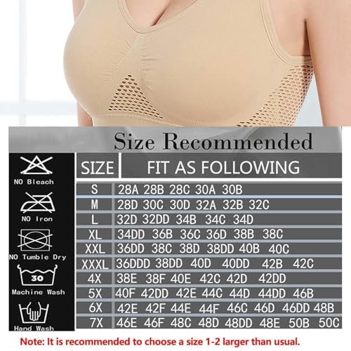 Lovethirdus Bras, Breathable Wireless Comfort Lift Up Bra, Seamless Anti Sagging Sports Bralette, Cooling Support Yoga Bra2