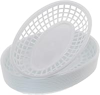 Vista 3 de FEOOWV Combo de cesta de comida rápida de estilo retro (12 unidades) y forro a cuadros (100 unidades). La cesta de comida rápida es apta