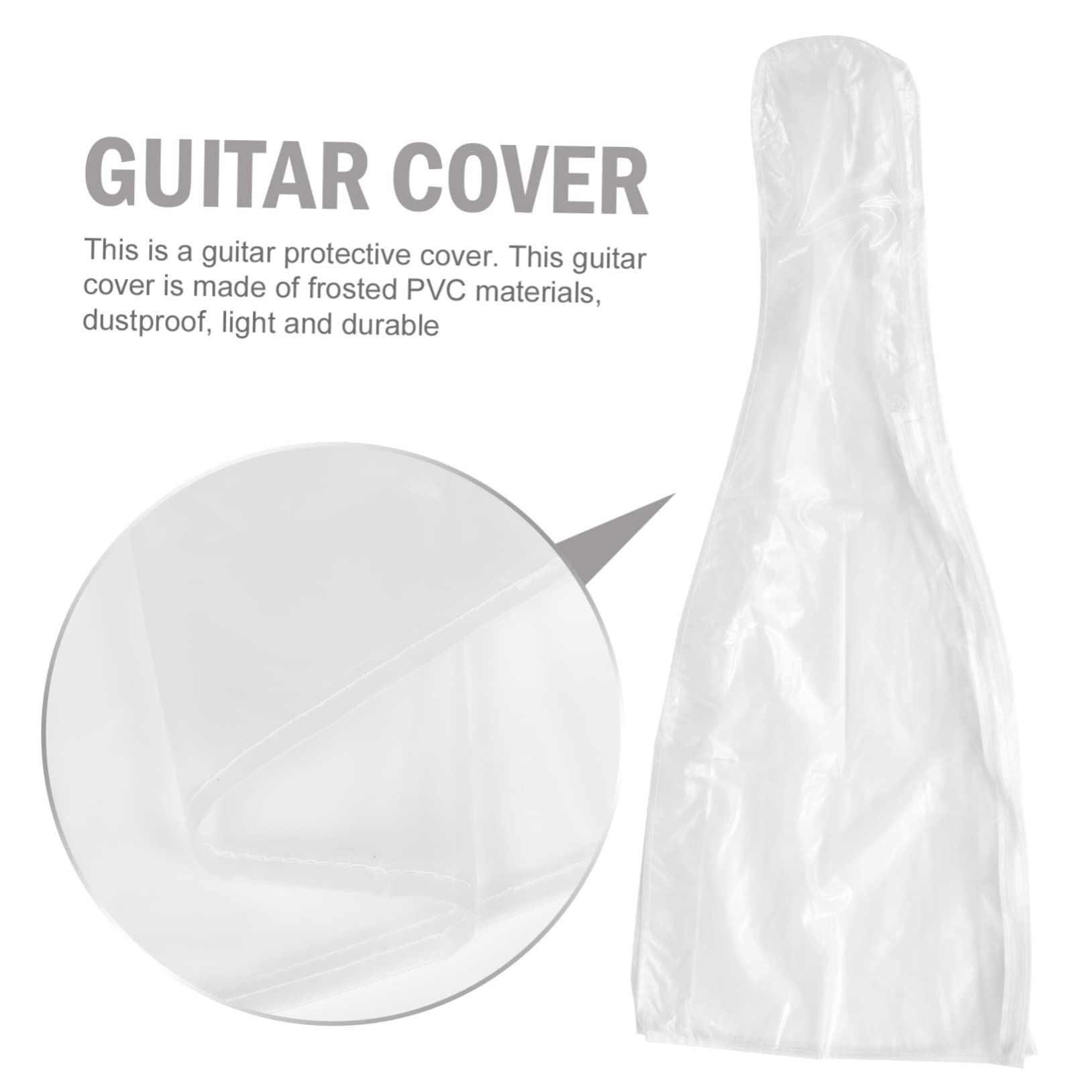 Funda Esmerilado Protectora Blanco para Guitarra PVC