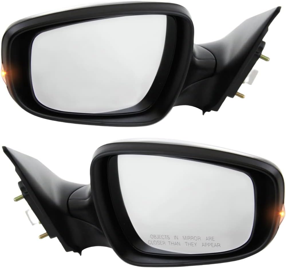 Garage-Pro Driver & Passenger Side Power Heated Mirrors for Hyundai Elantra 2011-2013, Side Mirror, Driver Side Mirror, With Signal Light, Paintable, Sedan, USA Built Vehicle