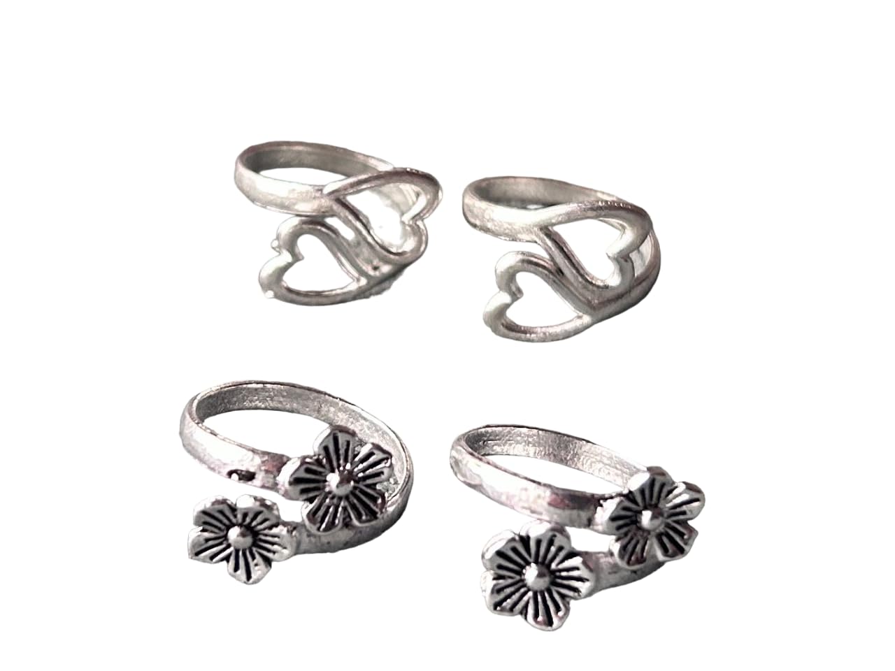 Women & Girls Metal Plated Fancy Toe Ring Adjustable Bichiya/Leg Finger Ring-Combo-2 (A_C_P_110757_Multi)-image-36